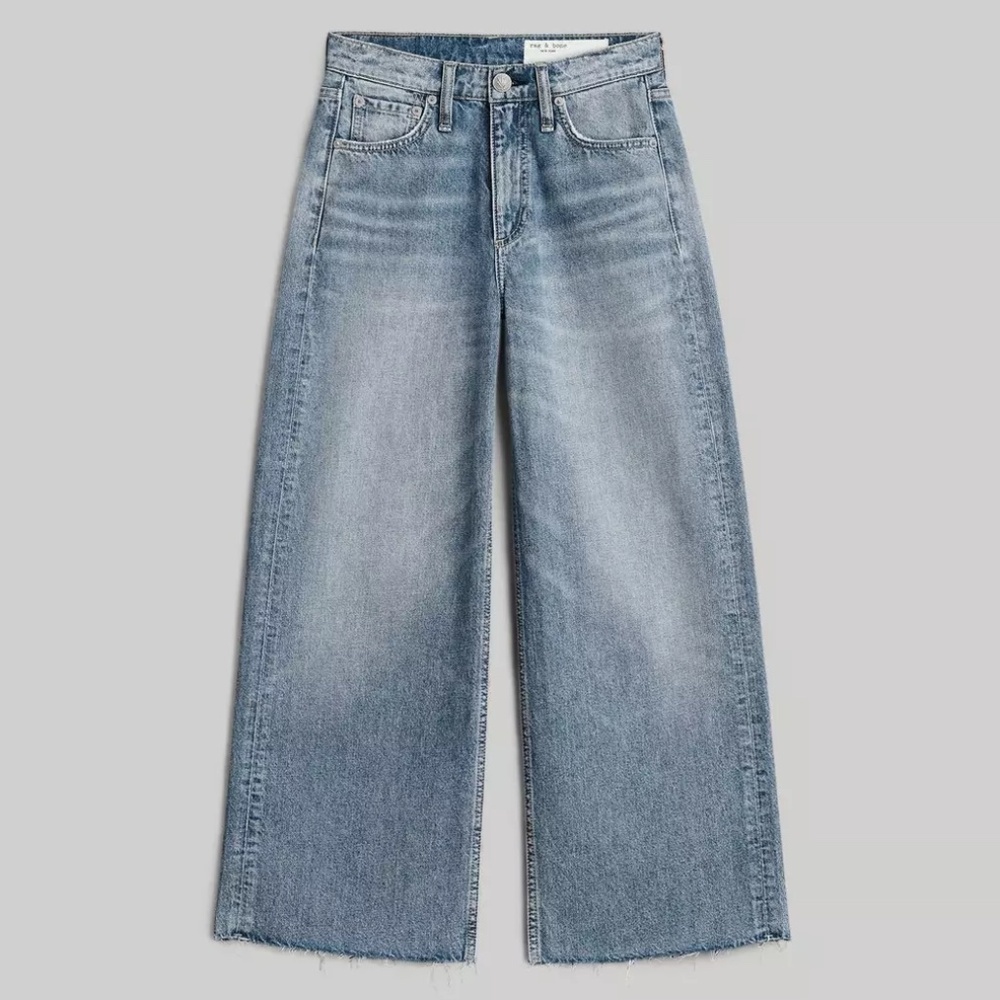 Rag & Bone Andi Ankle Wide-Leg Jean, size 30